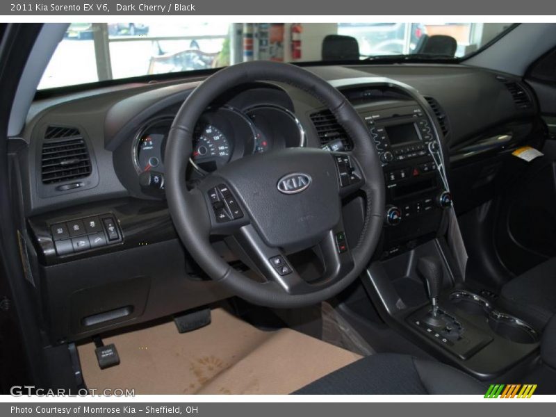 Dark Cherry / Black 2011 Kia Sorento EX V6