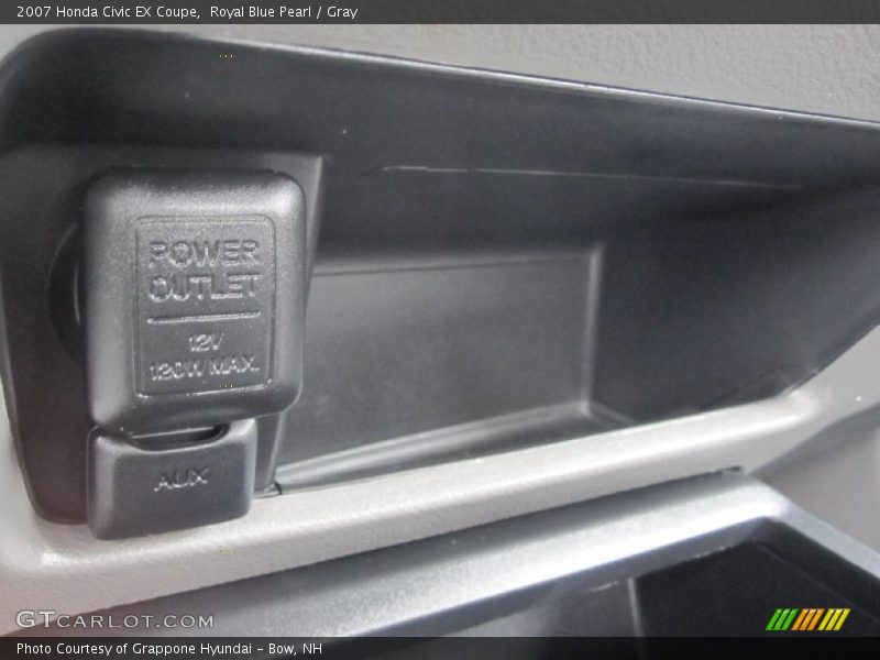 Royal Blue Pearl / Gray 2007 Honda Civic EX Coupe