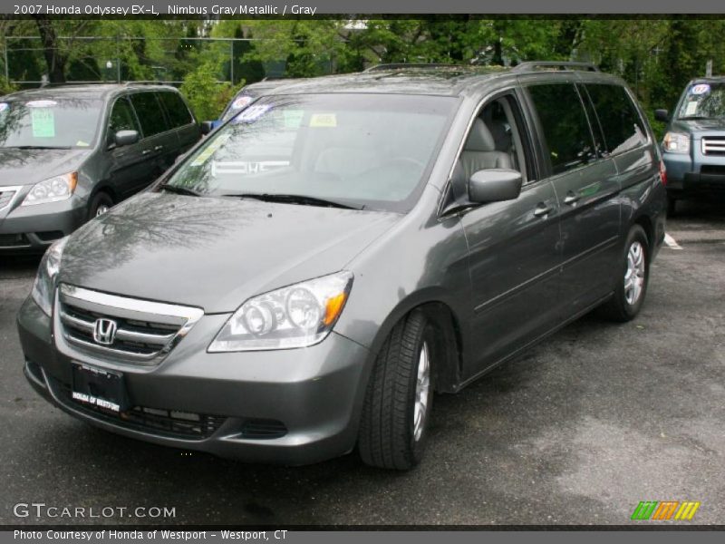 Nimbus Gray Metallic / Gray 2007 Honda Odyssey EX-L
