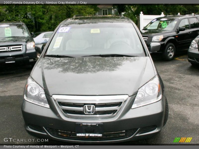 Nimbus Gray Metallic / Gray 2007 Honda Odyssey EX-L