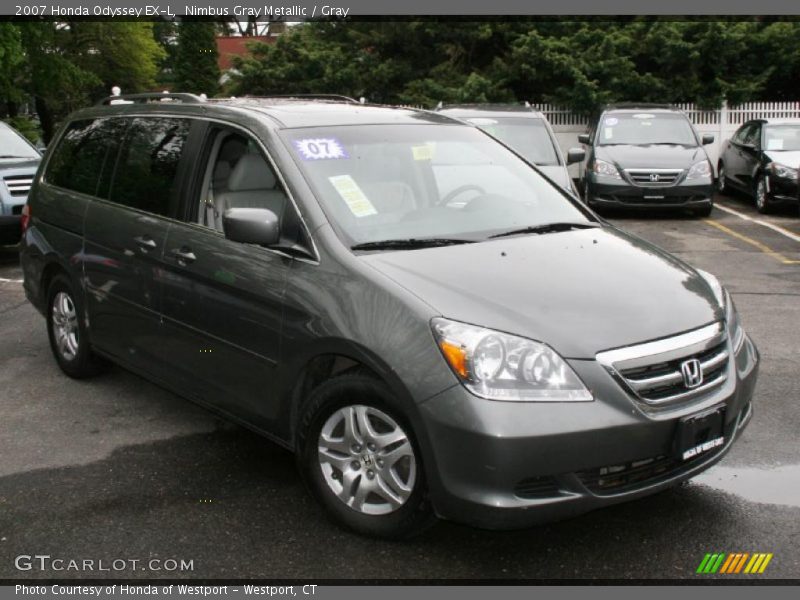 Nimbus Gray Metallic / Gray 2007 Honda Odyssey EX-L