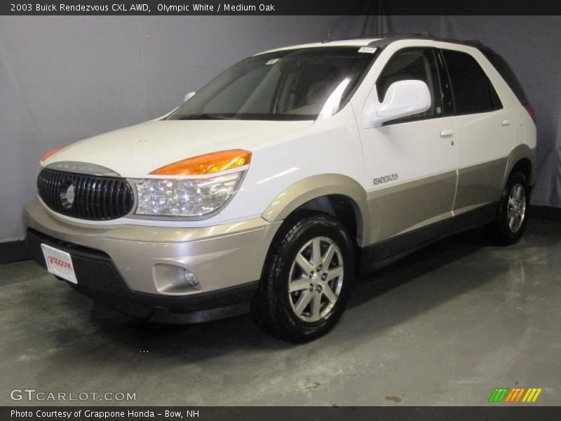 Olympic White / Medium Oak 2003 Buick Rendezvous CXL AWD