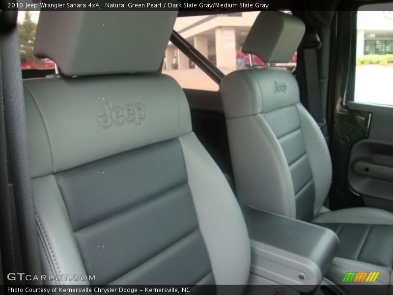 Natural Green Pearl / Dark Slate Gray/Medium Slate Gray 2010 Jeep Wrangler Sahara 4x4