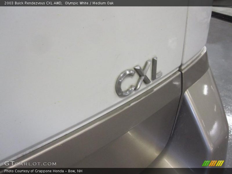 Olympic White / Medium Oak 2003 Buick Rendezvous CXL AWD