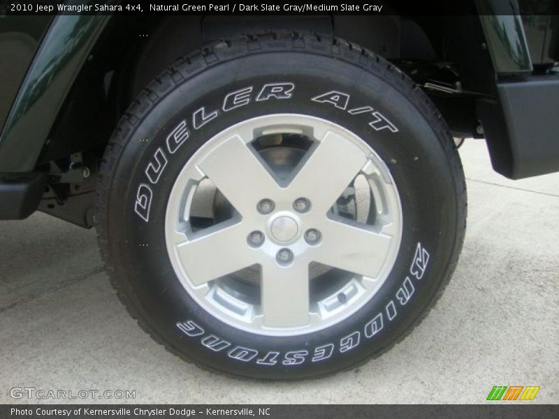 Natural Green Pearl / Dark Slate Gray/Medium Slate Gray 2010 Jeep Wrangler Sahara 4x4