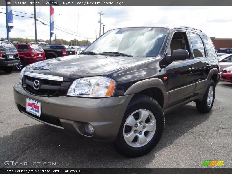 Mystic Black / Medium Pebble Beige 2004 Mazda Tribute LX V6 4WD