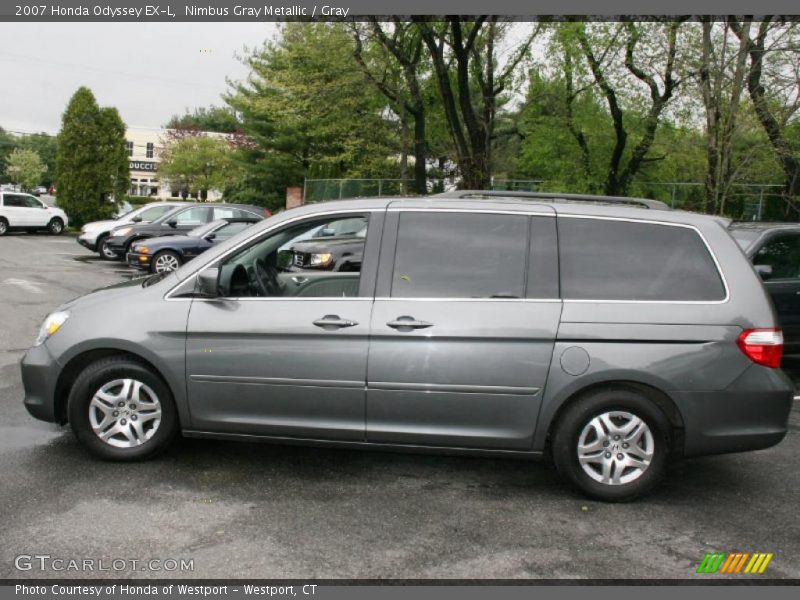 Nimbus Gray Metallic / Gray 2007 Honda Odyssey EX-L