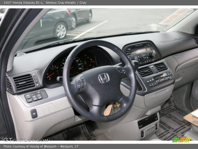 Nimbus Gray Metallic / Gray 2007 Honda Odyssey EX-L
