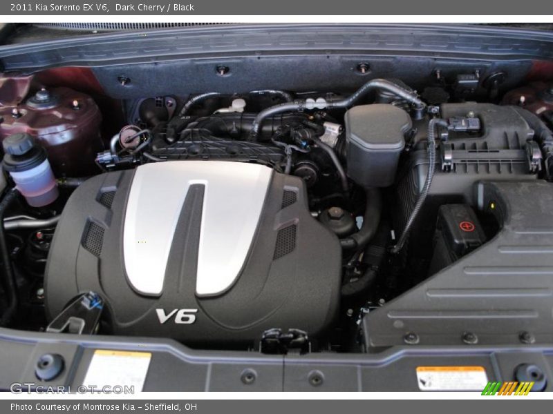 Dark Cherry / Black 2011 Kia Sorento EX V6