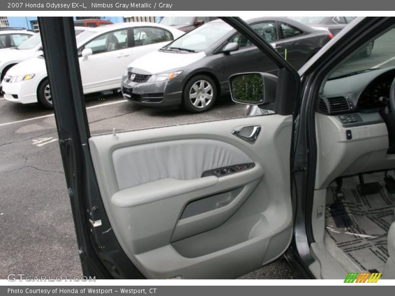 Nimbus Gray Metallic / Gray 2007 Honda Odyssey EX-L