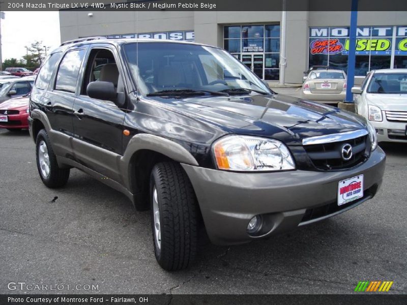 Mystic Black / Medium Pebble Beige 2004 Mazda Tribute LX V6 4WD