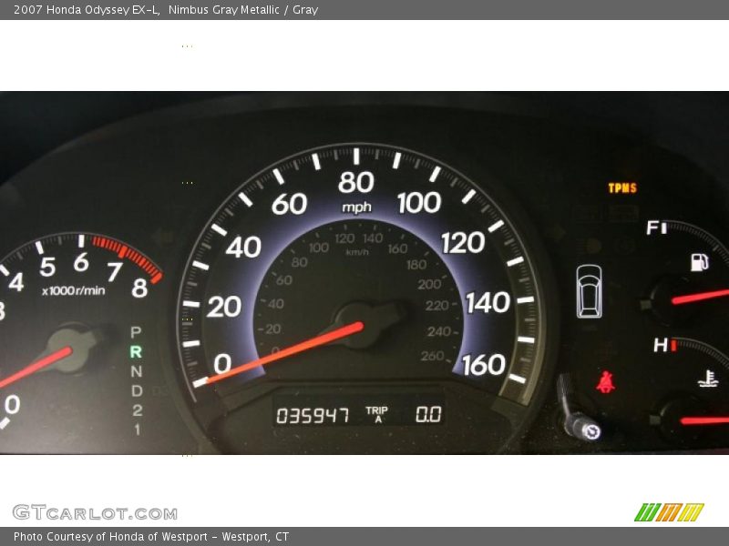 Nimbus Gray Metallic / Gray 2007 Honda Odyssey EX-L
