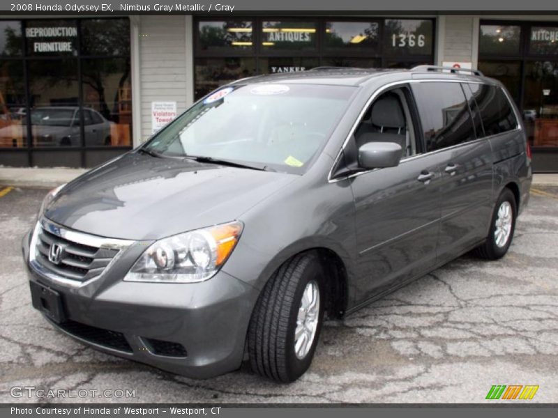 Nimbus Gray Metallic / Gray 2008 Honda Odyssey EX