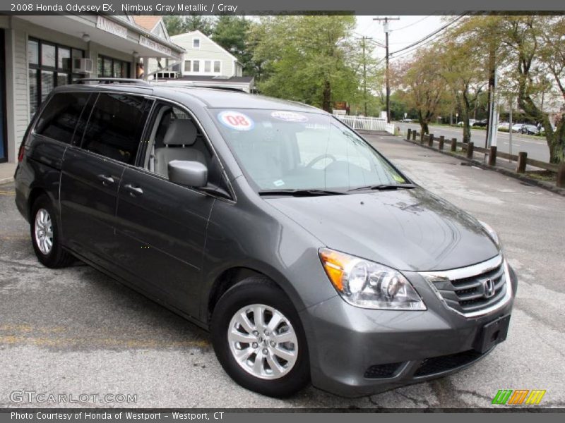 Nimbus Gray Metallic / Gray 2008 Honda Odyssey EX