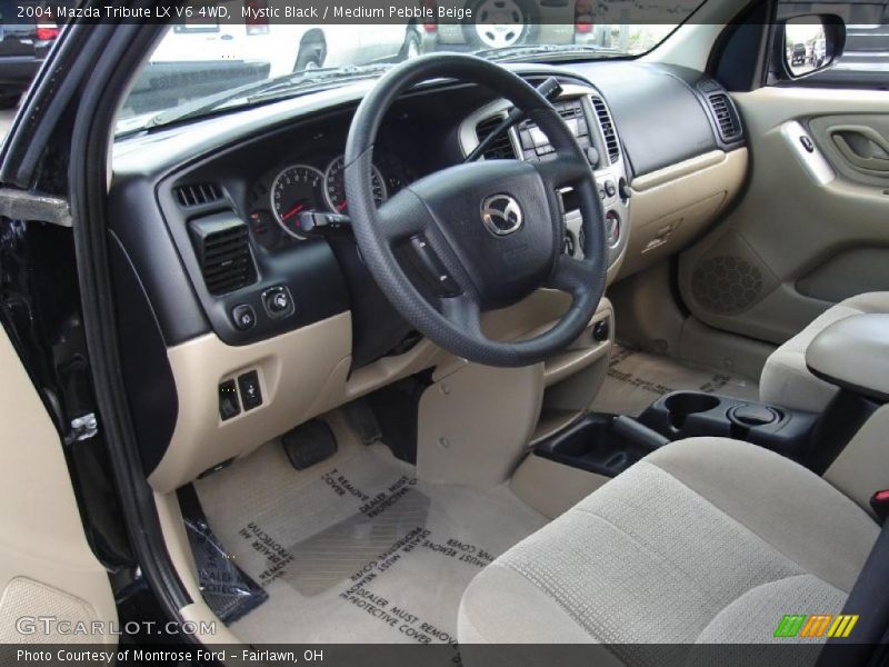 Mystic Black / Medium Pebble Beige 2004 Mazda Tribute LX V6 4WD