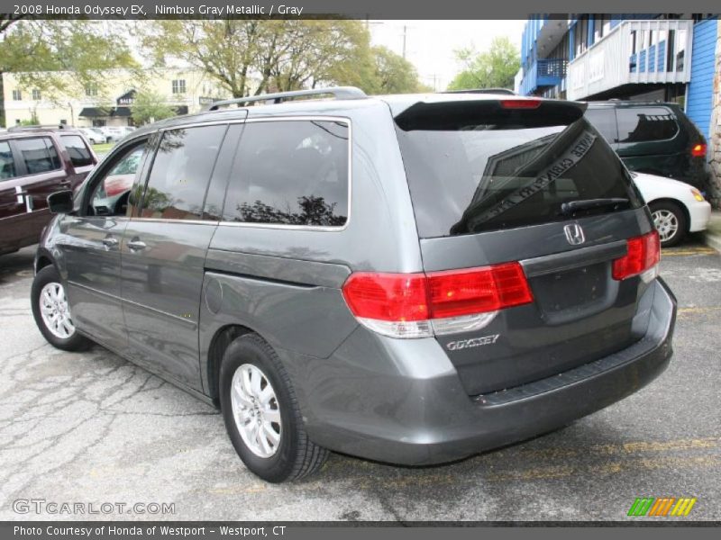 Nimbus Gray Metallic / Gray 2008 Honda Odyssey EX