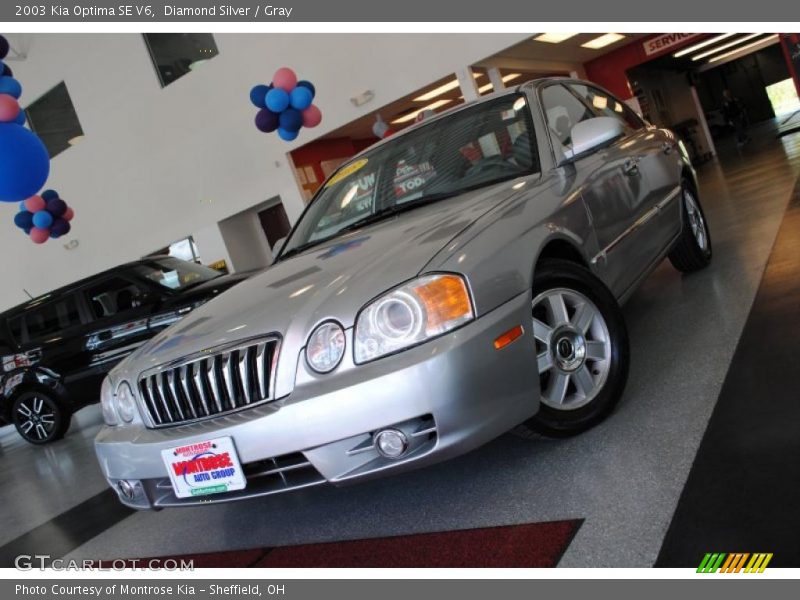 Diamond Silver / Gray 2003 Kia Optima SE V6