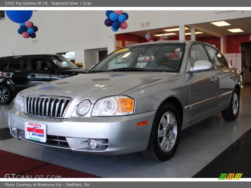 Diamond Silver / Gray 2003 Kia Optima SE V6