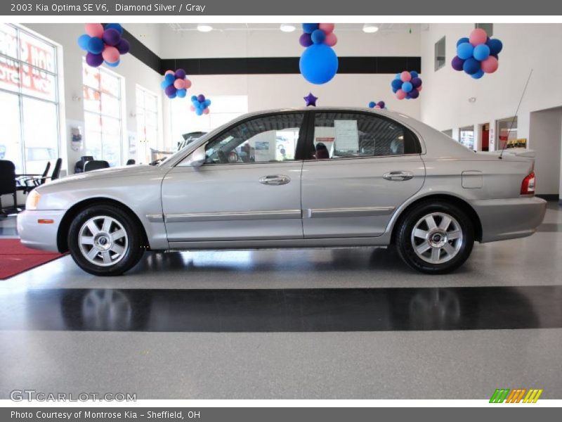Diamond Silver / Gray 2003 Kia Optima SE V6