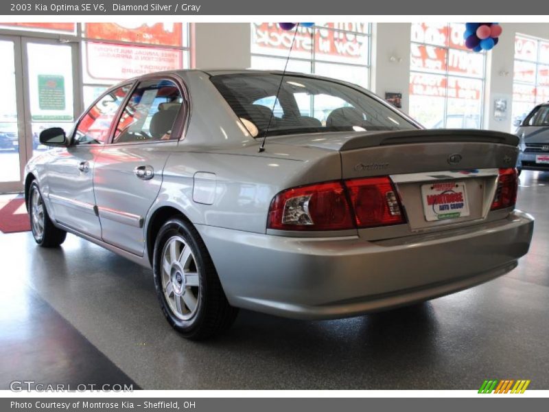 Diamond Silver / Gray 2003 Kia Optima SE V6