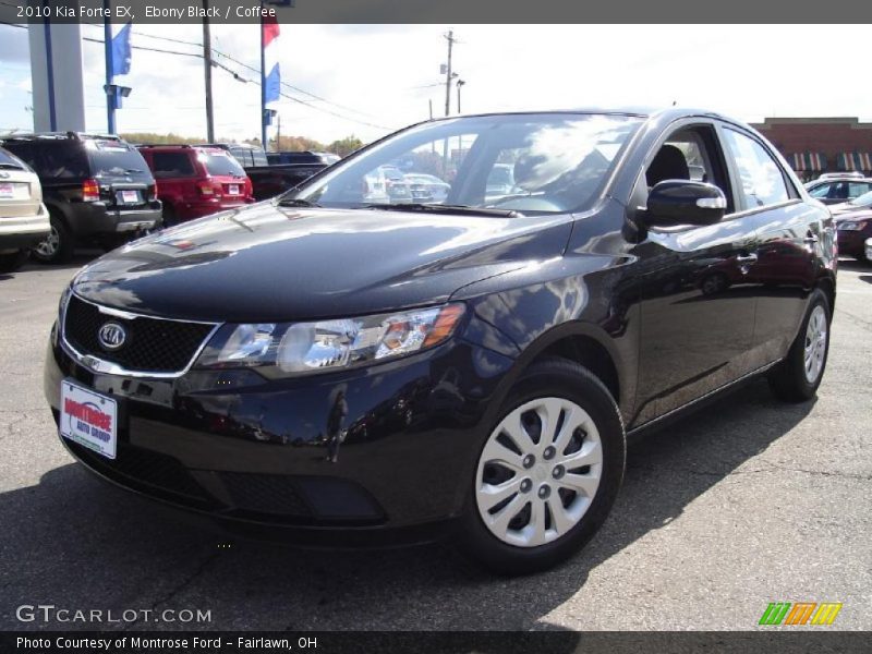 Ebony Black / Coffee 2010 Kia Forte EX