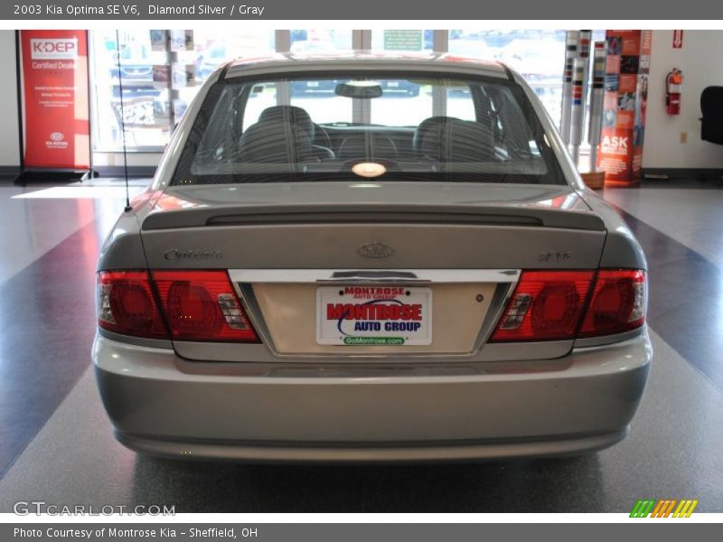 Diamond Silver / Gray 2003 Kia Optima SE V6