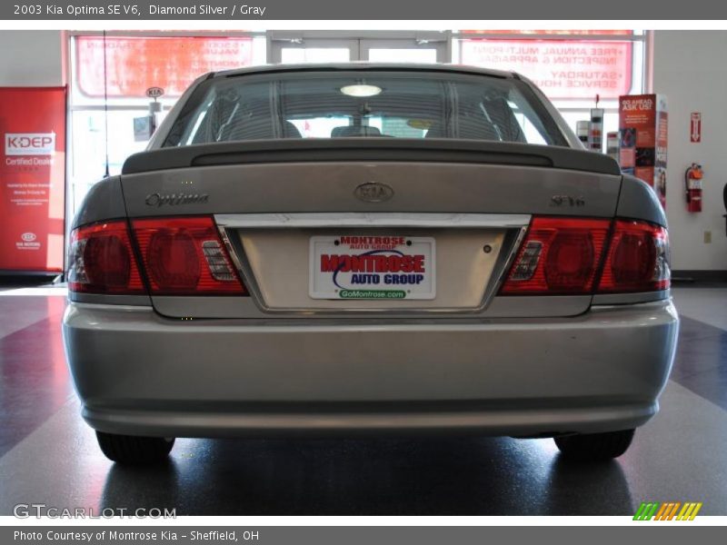 Diamond Silver / Gray 2003 Kia Optima SE V6