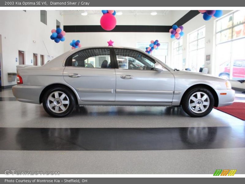 Diamond Silver / Gray 2003 Kia Optima SE V6