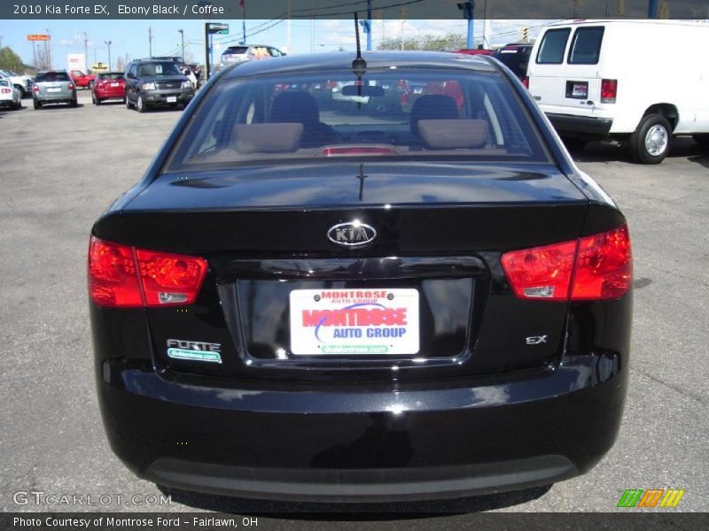 Ebony Black / Coffee 2010 Kia Forte EX