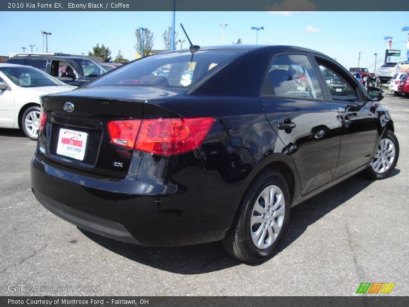 Ebony Black / Coffee 2010 Kia Forte EX