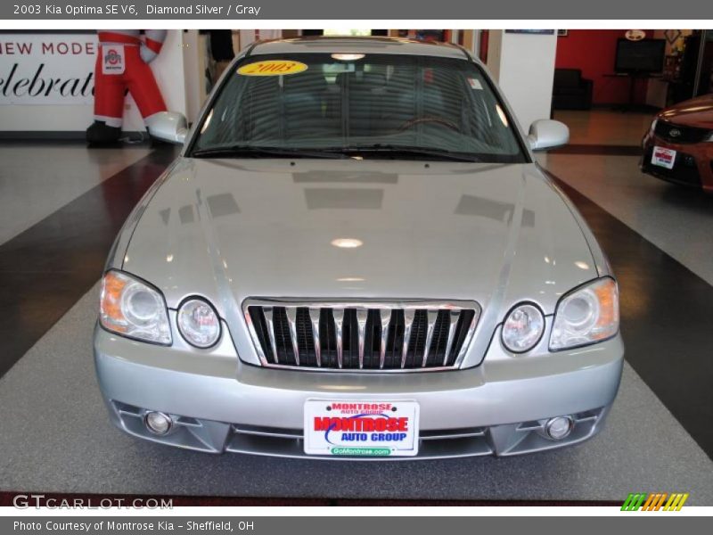 Diamond Silver / Gray 2003 Kia Optima SE V6