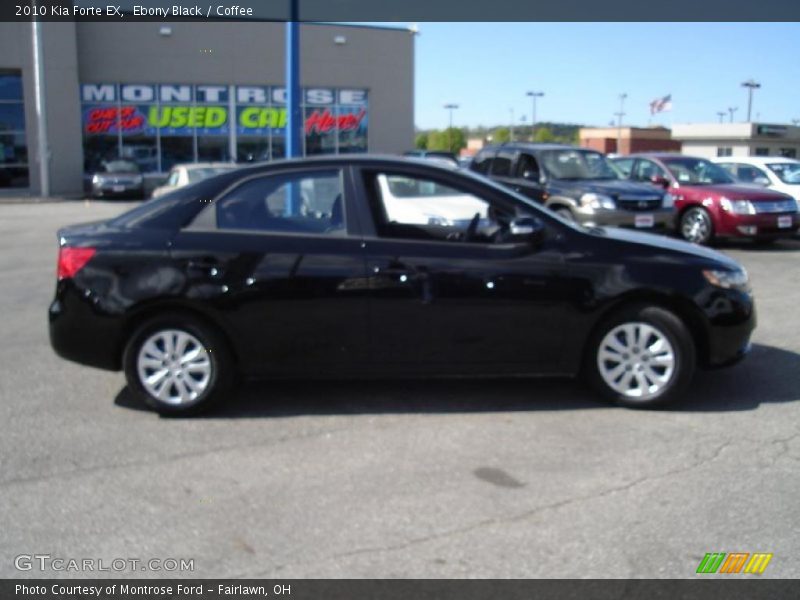 Ebony Black / Coffee 2010 Kia Forte EX