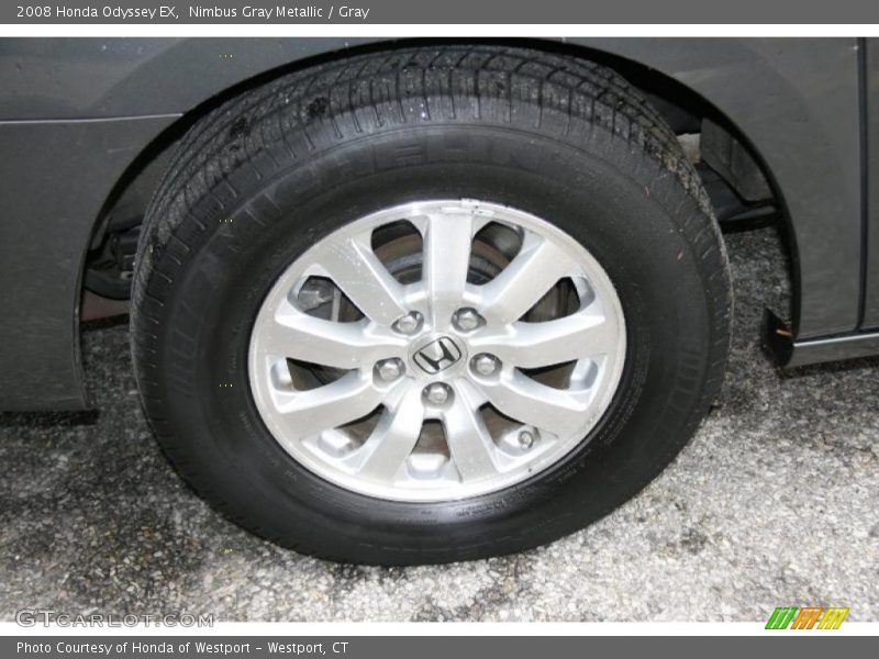 Nimbus Gray Metallic / Gray 2008 Honda Odyssey EX