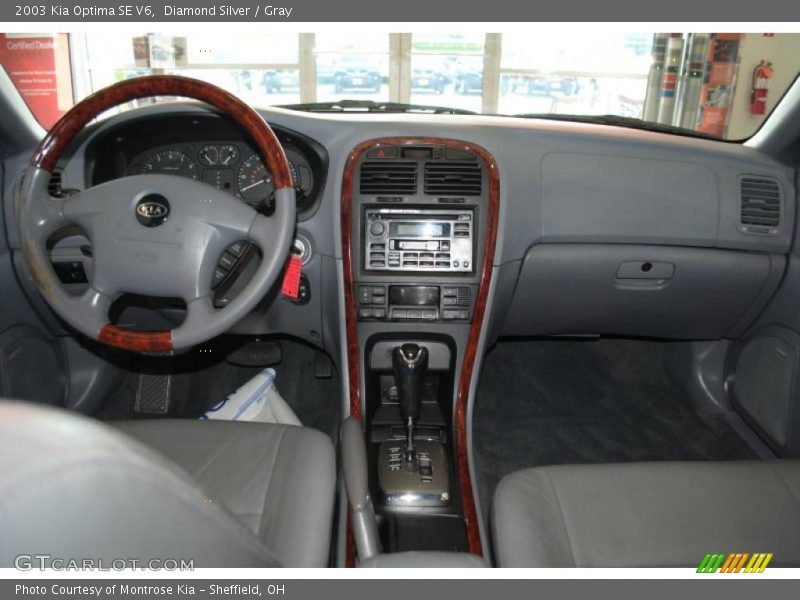 Diamond Silver / Gray 2003 Kia Optima SE V6