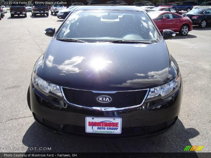 Ebony Black / Coffee 2010 Kia Forte EX