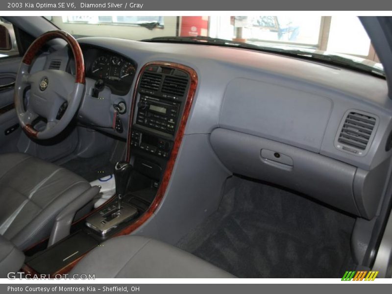 Diamond Silver / Gray 2003 Kia Optima SE V6