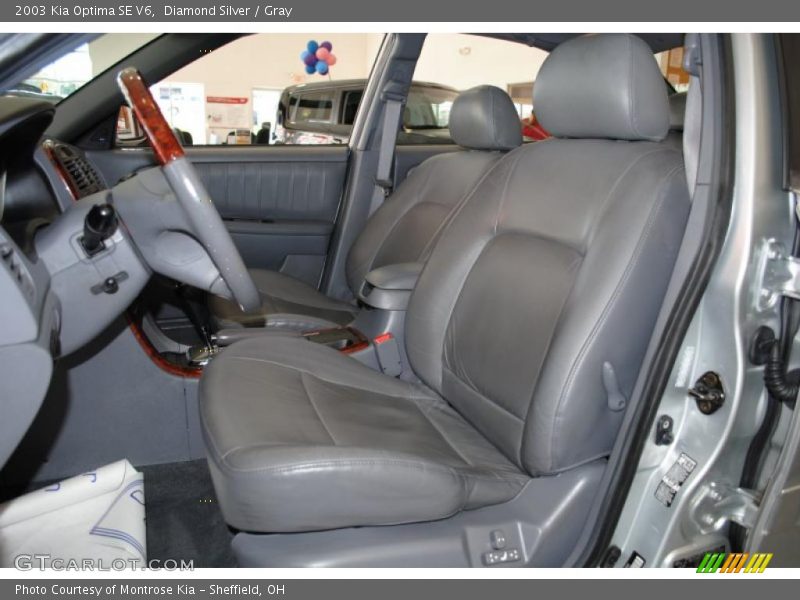 Diamond Silver / Gray 2003 Kia Optima SE V6