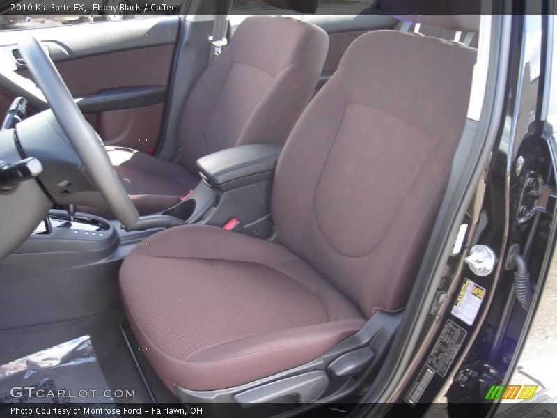 Ebony Black / Coffee 2010 Kia Forte EX