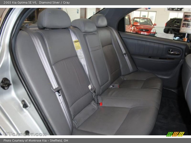 Diamond Silver / Gray 2003 Kia Optima SE V6