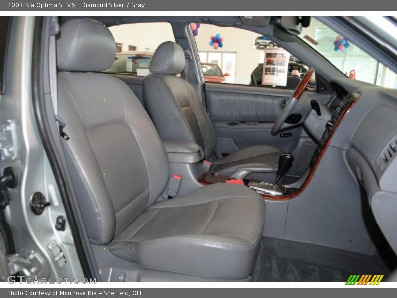Diamond Silver / Gray 2003 Kia Optima SE V6