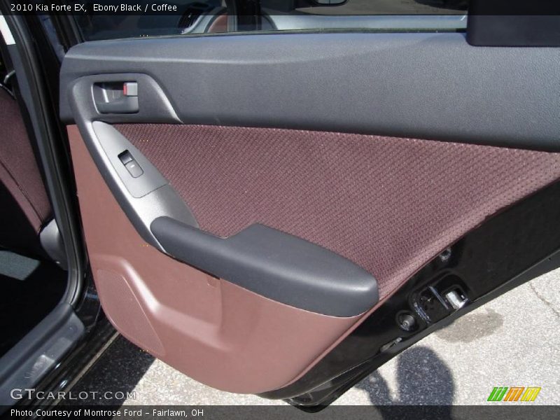 Ebony Black / Coffee 2010 Kia Forte EX