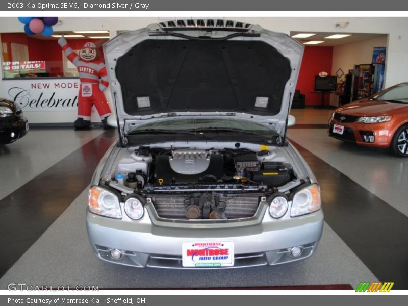 Diamond Silver / Gray 2003 Kia Optima SE V6