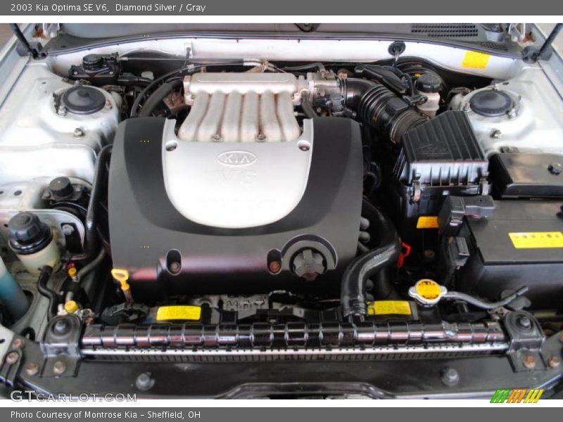 Diamond Silver / Gray 2003 Kia Optima SE V6