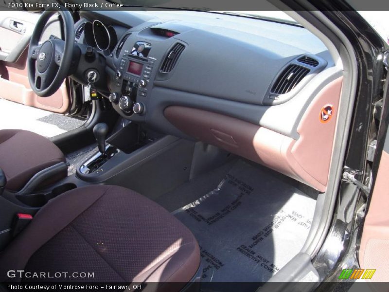 Ebony Black / Coffee 2010 Kia Forte EX