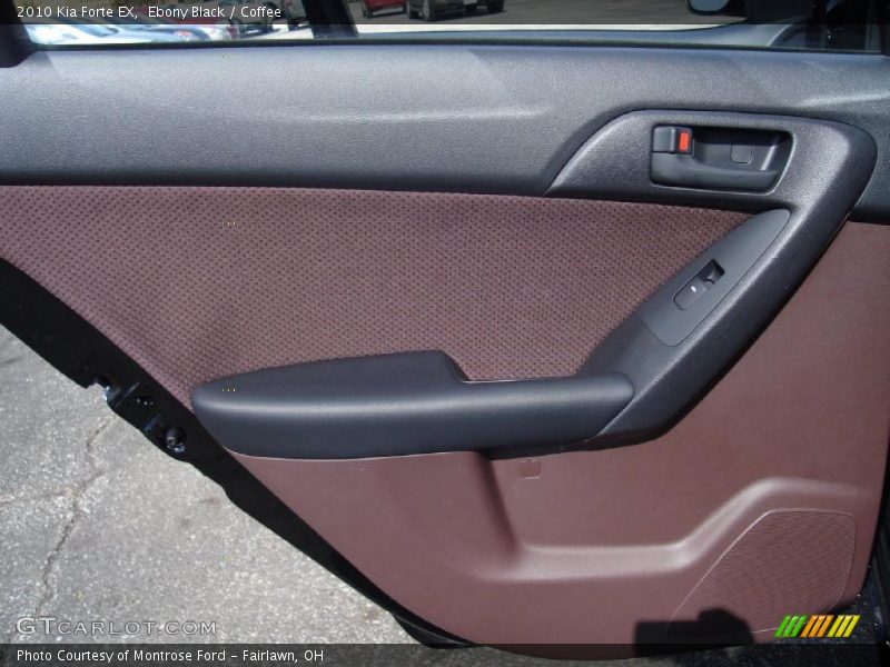 Ebony Black / Coffee 2010 Kia Forte EX
