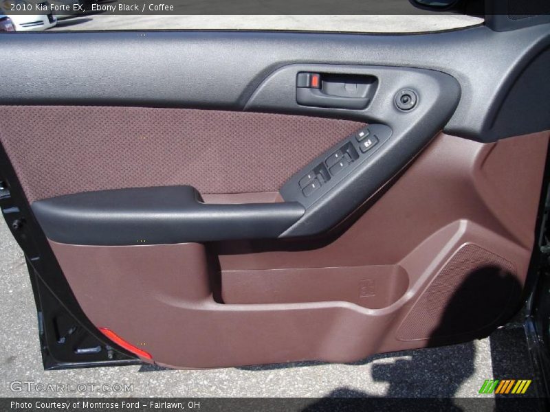 Ebony Black / Coffee 2010 Kia Forte EX