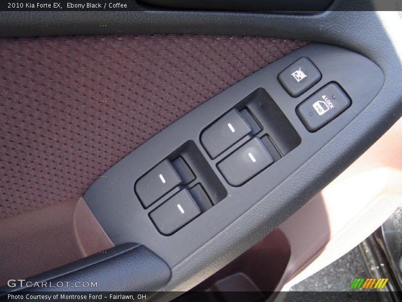 Ebony Black / Coffee 2010 Kia Forte EX