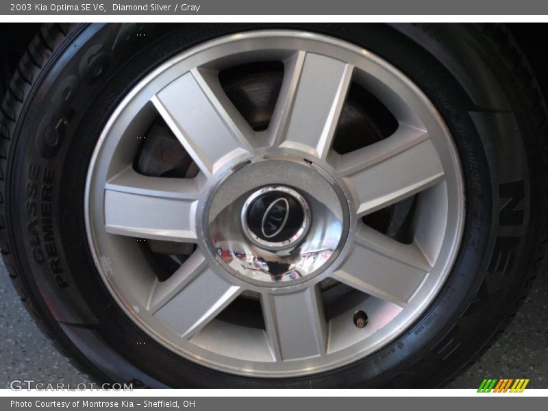 Diamond Silver / Gray 2003 Kia Optima SE V6