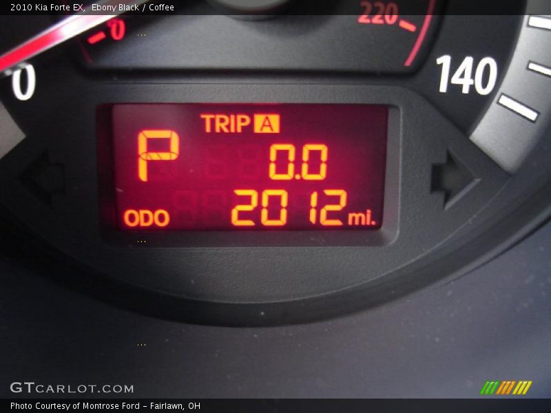 Ebony Black / Coffee 2010 Kia Forte EX