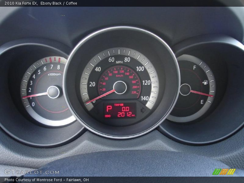Ebony Black / Coffee 2010 Kia Forte EX